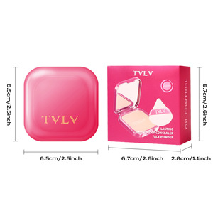 Polvo Compacto Corrector, Blanqueador, Control de Grasa, Resistente al Agua y al Sudor, Iluminador Natural, Polvo Fijador de Maquillaje - Product Image 6