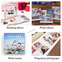 Máquina Automática de Alta Velocidad para Encuadernar Álbumes de Fotos de Boda, Máquina para Hacer Álbumes de Fotos Planos para Bebés y Escuelas