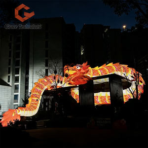 Dragon gonflable lumineux LED festif pour le Nouvel An, décoration <span class=keywords><strong>de</strong></span> vacances intérieure et extérieure pour centre <span class=keywords><strong>commercial</strong></span> <span class=keywords><strong>commercial</strong></span>, fête - Product Image 1