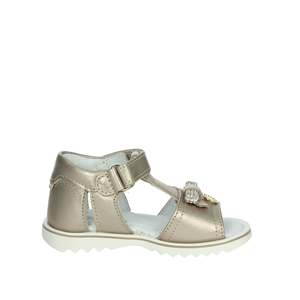 Sandalo da bambina Balducci CITA6980 in pelle bianca con cinturino a T e fibbia decorativa con strass, tacco decorativo, per uso casual - Product Image 4