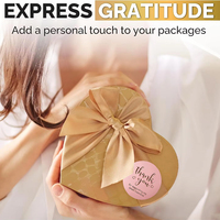 Autocollants personnalisés en vinyle holographique « Merci » « Je soutiens ma petite entreprise » avec étiquette adhésive personnalisée, couleur et taille sur mesure