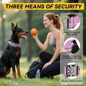 <b>Custom</b> 4cm 5cm <b>Dog</b> <b>Collar</b> With Airtag Pocket Luxury Adjustable <b>Dog</b> <b>Collar</b> Leash for <b>Dogs</b> - Product Image 5