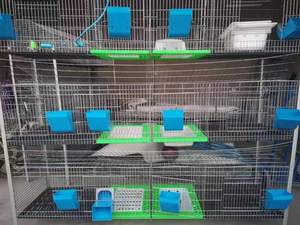 Beste Famo Konijnenkooi Grote Dubbele Groeikooi Driehoekige Familie Rolbare Konijnenkooi Eenheid Konijnenkooi - Product Image 6