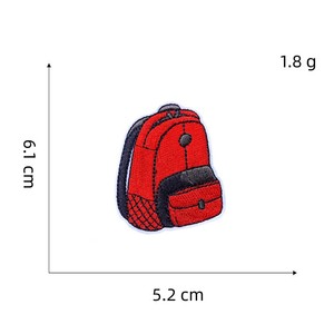 トレンディな刺Embroideryパッチアイアンオン学生鉛筆ケーススタディ学習刺Embroideredパッチスクールチルドレンバックパック