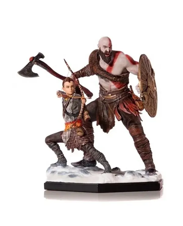 Personnage du film brésilien dieu de la guerre Kratos père et fils figurines artisanales
