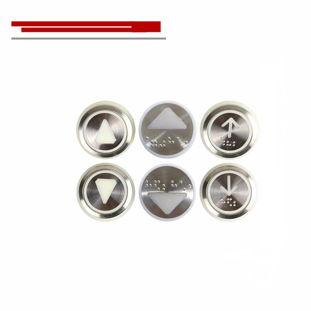 NEW NEW Original Elevator Button KDS50 KDS300 Stainless Steel Button Key Arrow Braille Bright Face for KONE Accessories