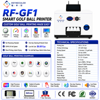 Imprimante de balles de golf intelligente Refinecolor, petite imprimante de balles de golf de bureau, impression personnalisée de 12 balles de golf en une seule fois, numérisation pour imprimer