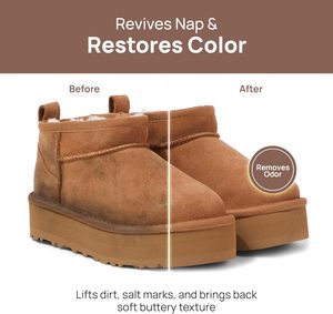 FORTIVO Suede Cleaning Kit Compatible <strong>UGG</strong> Footwear Sheepskin Suede Gentle Cleaner Conditioner <strong>Protector</strong> Spray Odor Remover Stain - Product Image 4