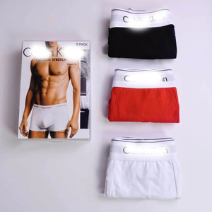 C&amp;K 3-Piece Luxury Design Men's Underwear High Elasticity Antibacterial Eco-Friendly Mid-Rise Large Size Designer <strong>Boxer</strong> - Product Image 2