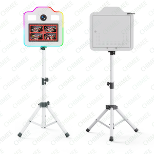 Ligero 15,6 "Pantalla táctil Fotomatón Máquina Selfie Trípode Dslr Fotomatón Kiosco con <span class=keywords><strong>dos</strong></span> luces de relleno y tiras de luz RGB - Product Image 2