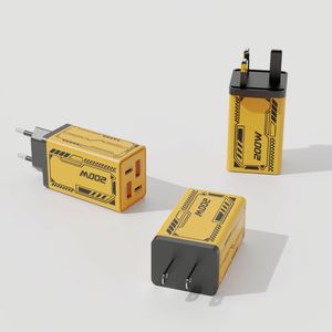 อะแดปเตอร์ไฟฟ้า 200W ชาร์จเร็วแบบหลายพอร์ต ช่องเสียบ Type-C คู่ รองรับ PD 3.0 สำหรับโทรศัพท์มือถือ - Product Image 4