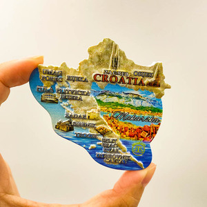 Aimants de réfrigérateur en résine 3D de la carte de la <span class=keywords><strong>Croatie</strong></span> et de Dubrovnik, souvenirs de lieux emblématiques de la <span class=keywords><strong>Croatie</strong></span> pour cadeaux de voyage - Product Image 5