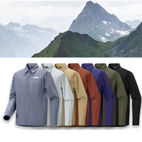 Veste décontractée rétro fonctionnelle multi-poches coupe-vent et imperméable en nylon à séchage rapide pour le quotidien en extérieur