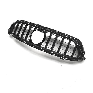 Calandre avant Mercedes-Benz Classe E W213 Sport Edition ABS entièrement noire avec bandes argentées 2021-2023 - Product Image 4