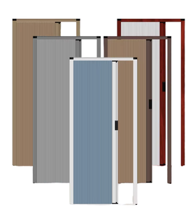 Porte coulissante rétractable sans perçage, porte à isolation thermique en nid d'abeille pour la division de pièce/magasin - Product Image 1