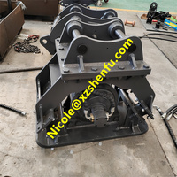 Attachements d'excavatrice de compacteur hydraulique de plat vibrant