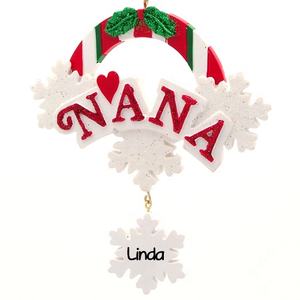 Por encargo de la Navidad resina colgante cercanas <span class=keywords><strong>nana</strong></span> personalizada adornos de Navidad - Product Image 1