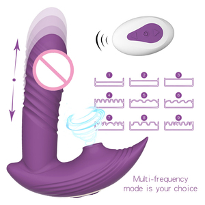 Vibrador de Empuje 3 en 1 GL-X9104 de Gelances, de Fábrica al por Mayor, con Tapón Anal y Fuerte Succión, para Mujeres, Juguete para Adultos - Product Image 5
