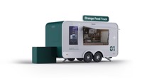 Nouvelle remorque de restauration rapide mobile entièrement équipée, camion de restauration rapide, usine de snacks, bonbons, chips, résistant à la rouille, 4 roues, équipement de cuisine complet
