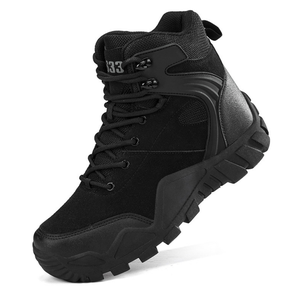 Botas Tácticas Deportivas para Exteriores HPB01, Promoción de Stock, Color Marrón Desierto, Gamuza Negra, AS33, Botas de Entrenamiento hasta el Tobillo, CN GUA - Product Image 5