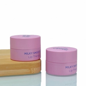 Cosmetic Packaging OEM Custom pink Matte Frosted Skincare <b>Container</b> 5g 10g 20g 30g 50g 100g Glass Cream Jar with Lid - Product Image 3