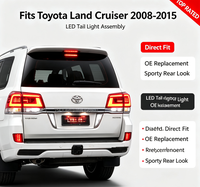 Geeignet für 2008-2015 Toyota Land Cruiser Auto LED-Rücklicht-Baugruppe Modifikation Bremslicht-Baugruppe
