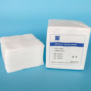 Одноразовые медицинские хирургические впитывающие марлевые тампоны 10*10 см, стерильные марлевые губки - Product Image 3
