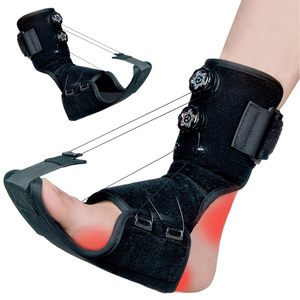 Dual-Knob Adjustable Plantar Fasciitis Foot <b>Drop</b> Orthosis Brace For Ankle And Foot Support Black Size One Size - Product Image 1