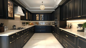 ตู้ครั<span class=keywords><strong>ว</strong></span>เวอร์มอนเฮาส์ประสิทธิภาพสูงสีดำ พร้อมมือจับสีทอง ทนความร้อน เหมาะสำห<span class=keywords><strong>รับ</strong></span>สภาพแวดล้อมครั<span class=keywords><strong>ว</strong></span>ระดับมืออาชีพ - Product Image 3