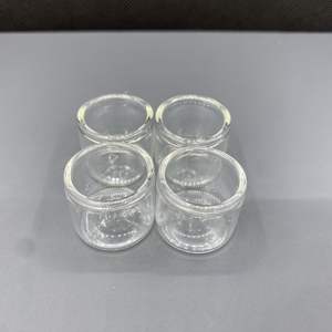 Bocaux en verre borosilicate de 6 ml pour concentrés, avec couvercles en silicone plastique, design sans col et côtés droits - Product Image 3