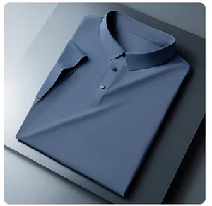 เสื้อโปโลกอล์ฟแบบเข้ารูปแห้งเร็วเสื้อโปโลแขนสั้นสีพื้นหรูหราออกแบบได้ตามต้องการ - Product Image 6