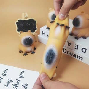 Kawaii Capybara Squeeze <b>Toy</b> Soft Plastic Slow Rising Animal Squishy for Student Birthday Party Favors Office <b>Desk</b> Decor - Product Image 2