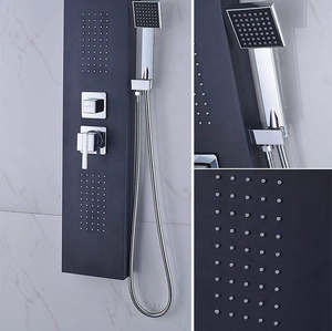 Système <span class=keywords><strong>de</strong></span> panneau <span class=keywords><strong>de</strong></span> <span class=keywords><strong>douche</strong></span> mural pour salle <span class=keywords><strong>de</strong></span> bain Écran <span class=keywords><strong>de</strong></span> <span class=keywords><strong>douche</strong></span> en acier inoxydable Ensemble <span class=keywords><strong>de</strong></span> <span class=keywords><strong>douche</strong></span> à 5 fonctions - Product Image 5