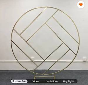 Blumenbogen-Rahmenständer für Außenbereich, Metallring im Beleuchtungsstil für Hochzeit, Party, Geburtstag, Hintergrund - Product Image 1