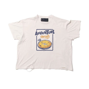Camiseta Personalizada de 200 g/m², 100 % Algodón, Estilo Vintage, Desgastada, con Gráficos para Hombre, con Efecto Decolorado, Dobladillo Deshilachado, Estilo Urbano - Product Image 2