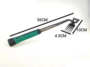 Outils manuels de désherbage en acier pour le jardinage potager, outils de désherbage de jardin portables pour la plantation d'arrière-cour avec arrachage de <span class=keywords><strong>racines</strong></span> - Product Image 4