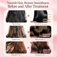 Minyak Rambut OHBT Anti-Frizz Essential Oil, Menutrisi dengan Squalane, Peptida, dan Keratin, Serum Rambut dengan Aroma Mawar yang Tahan Lama, Perawatan Rambut