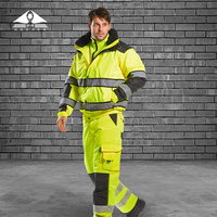 Veste de travail ignifuge certifiée ARC pour la protection contre les risques électriques, en matériau résistant aux flammes pour les techniciens utilitaires et les électriciens