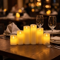 Lampe à bougie LED, bougies LED sans flamme, bougies en cire véritable, fonctionnant sur piles, pour les fêtes, les dîners, la décoration intérieure