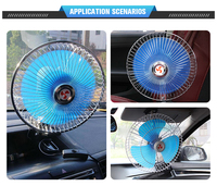Ventilateurs de refroidissement universel pour voiture, à vitesse éolien, ajustables, pour véhicule, électrique, petit, en métal