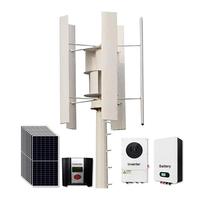 Système d'énergie solaire-éolienne domestique Huijue 48V avec batterie lithium-ion, générateur éolien 10KW, spécifications personnalisables
