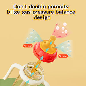 Hot Food Grade PP <b>Baby</b> Drink Training Cup More Than 6 Months Sliding <b>Cap</b> Straw Cup 300ml Anti-fall Strap Handle - Product Image 4