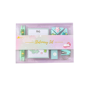 Cuaderno Personalizable de 10 Páginas con Diseño de Dibujos Animados, Juego de Bolígrafo de Gel y <span class=keywords><strong>Grapadora</strong></span>, Regalo de Papelería Escolar para Niñas - Product Image 5