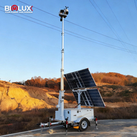 Mástil Telescópico de Acero Galvanizado en Caliente de 7 Metros (24 pies) de Uso Medio para Torre de Iluminación, CCTV o Energía Solar Móvil