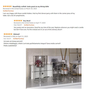 Bougeoirs en <span class=keywords><strong>verre</strong></span> en vrac, bougeoirs cylindriques simples, bougeoirs en <span class=keywords><strong>verre</strong></span> pour bougies chauffe-plat, bougeoirs en <span class=keywords><strong>verre</strong></span> <span class=keywords><strong>transparent</strong></span> pour la décoration de la maison - Product Image 6