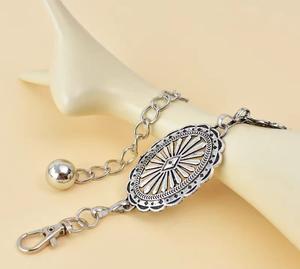 Kadınlar için özel ayarlanabilir Metal bel zincir kemer Cowgirl batı tarzı elbiseler ve kot için bel bağlantıları için zincir kemer s - Product Image 5