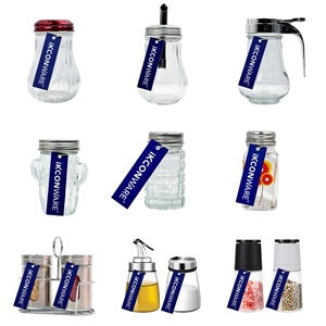 Pot à épices en verre et acier inoxydable de 90 ml, en forme de <span class=keywords><strong>cactus</strong></span>, écologique, pour décorations de Noël, stockage alimentaire, salière et poivrière - Product Image 5