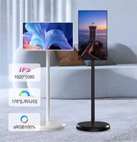 TV publicitaria de señalización digital inteligente blanca de 21,5 pulgadas con Full HD 1080p para altavoz incorporado HDMI-LCD montado en la pared para uso en hoteles