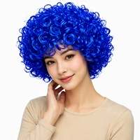 Perruque synthétique courte bouclée pour femme, aspect naturel, pour usage quotidien, fête ou cosplay