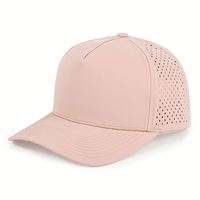 Casquette de golf personnalisée imperméable à 5 panneaux avec logo découpé au laser